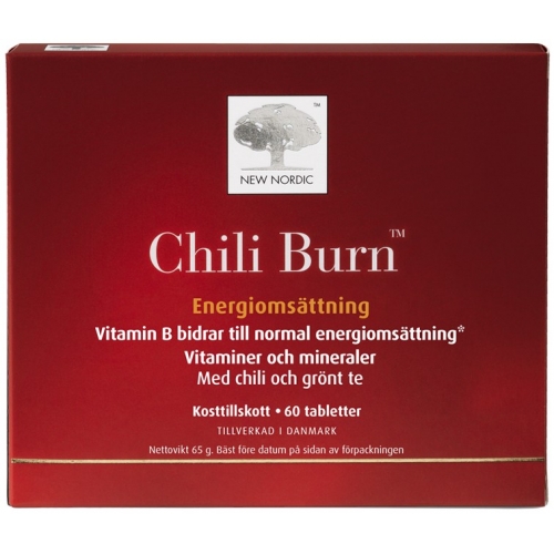 CC直邮1 New Nordic 辣椒燃脂肪片 Chili Burn 120粒