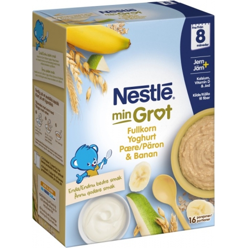 CC直邮1 雀巢Nestle 8个月梨子香蕉酸奶麦粥480克#