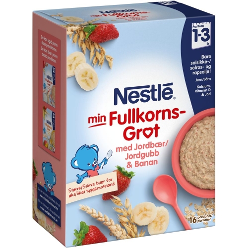 CC直邮1 雀巢Nestle 1-3岁草莓香蕉麦粥480克#