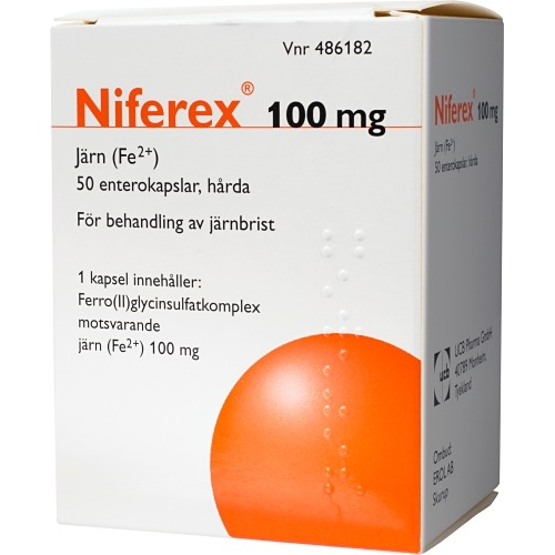 CC直邮1 Niferex铁胶囊50片装