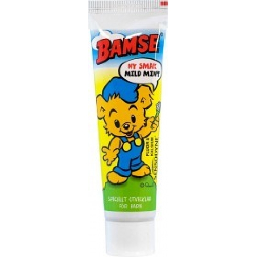 CC直邮1 Bamse 儿童牙膏6岁以下75毫升#