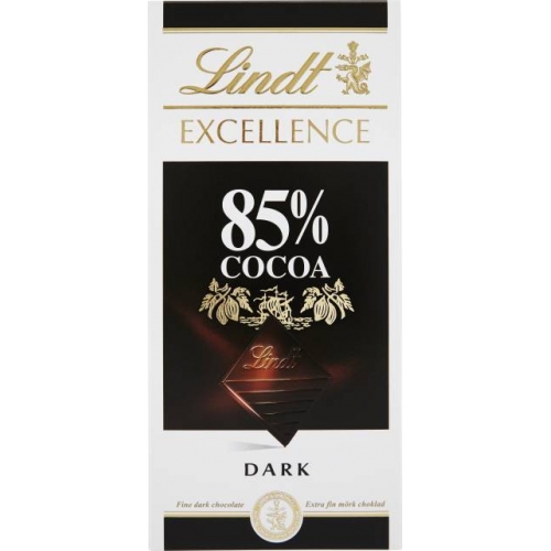 CC直邮1 Lindt Excellence 85%黑巧克力100克#