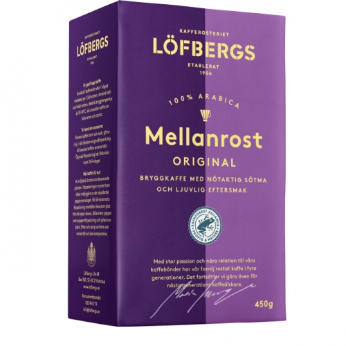 CC直邮1 Lofbergs Bryggkaffe Mellanrost 咖啡中度烘培（过滤式)450克#
