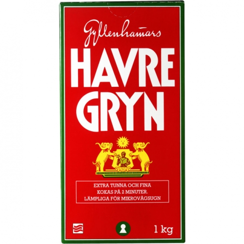 CC直邮1 Gyllenhammars Havregryn 纯燕麦片 1kg #