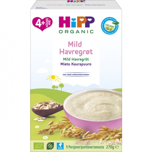 CC直邮1 HIPP喜宝Mild Havregrot有机麦粥4个月 270克#