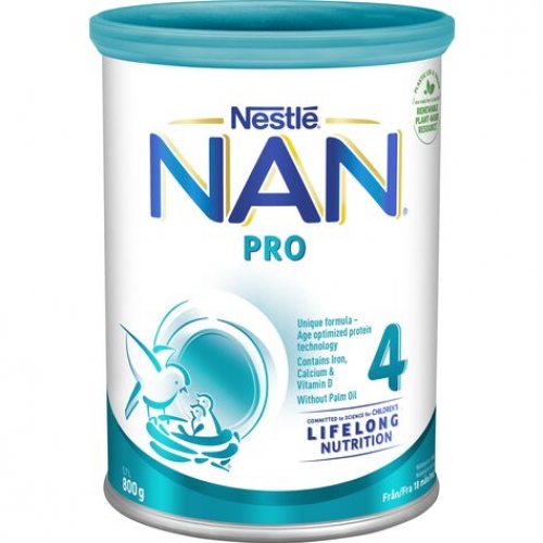 CC直邮1 雀巢Nestle NAN 4段配方罐装800克 （4罐免税）