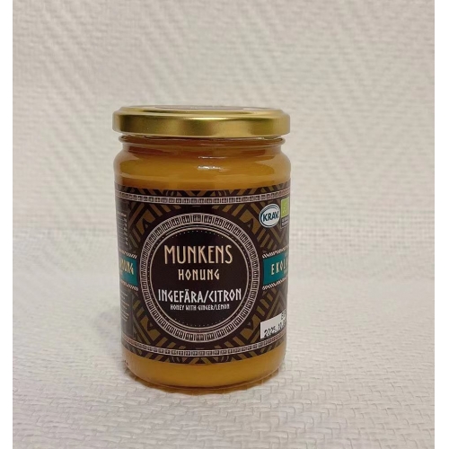 CC直邮1 瑞典农场Munkens有机生姜蜂蜜（500克)