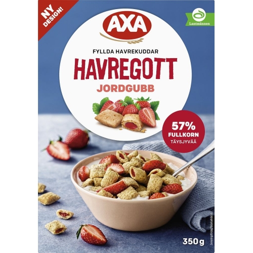 CC直邮1 AXA Havregott Jordgubb枕头麦片草莓味350克#
