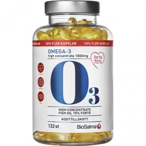 CC直邮1 Biosalma Forte 70% 1000mg Omega3高纯度鱼油  132粒