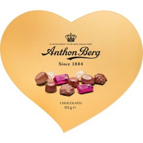CC直邮1 Anthon Berg 巧克力心形礼盒 155克