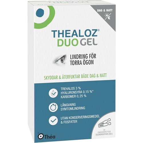 CC直邮1 芬兰Thealoz Duo Gel 眼部凝胶人工泪液长效（日夜兼用）30小支