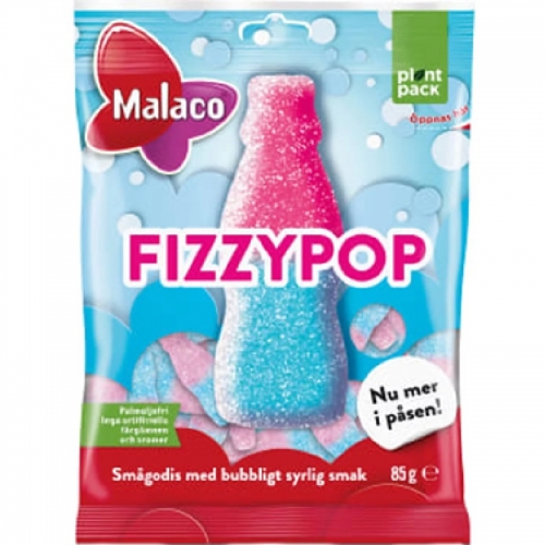 CC直邮1 Malaco Gott & Blandat Fizzypop 汽水水果糖85克#