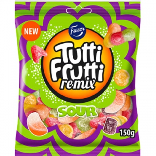 CC直邮1 Tutti Frutti Remix Sour混合酸味水果软糖150克#