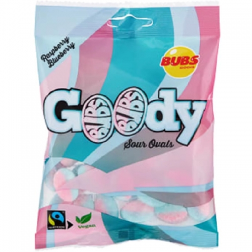 CC直邮1 Bubs Goody  Blueberry 蓝莓树莓水果糖90克#