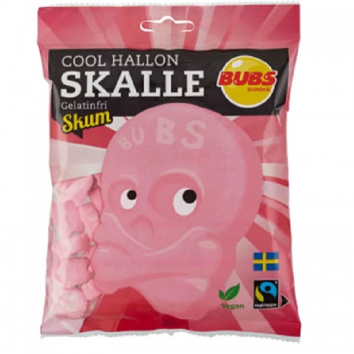 CC直邮1 Bubs Hallon Skalle 骷髅水果糖浆果味175克#