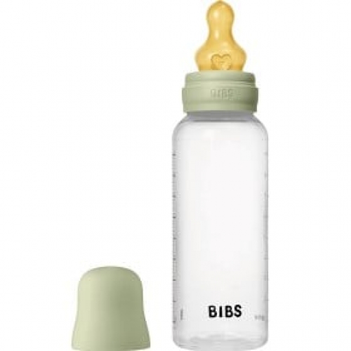 CC直邮1 BIBS 塑料婴儿奶瓶乳胶奶嘴 270毫升Sage绿色 中速#