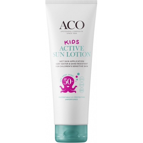 CC直邮1 ACO Kids ActiveSun SPF50儿童防晒霜250毫升